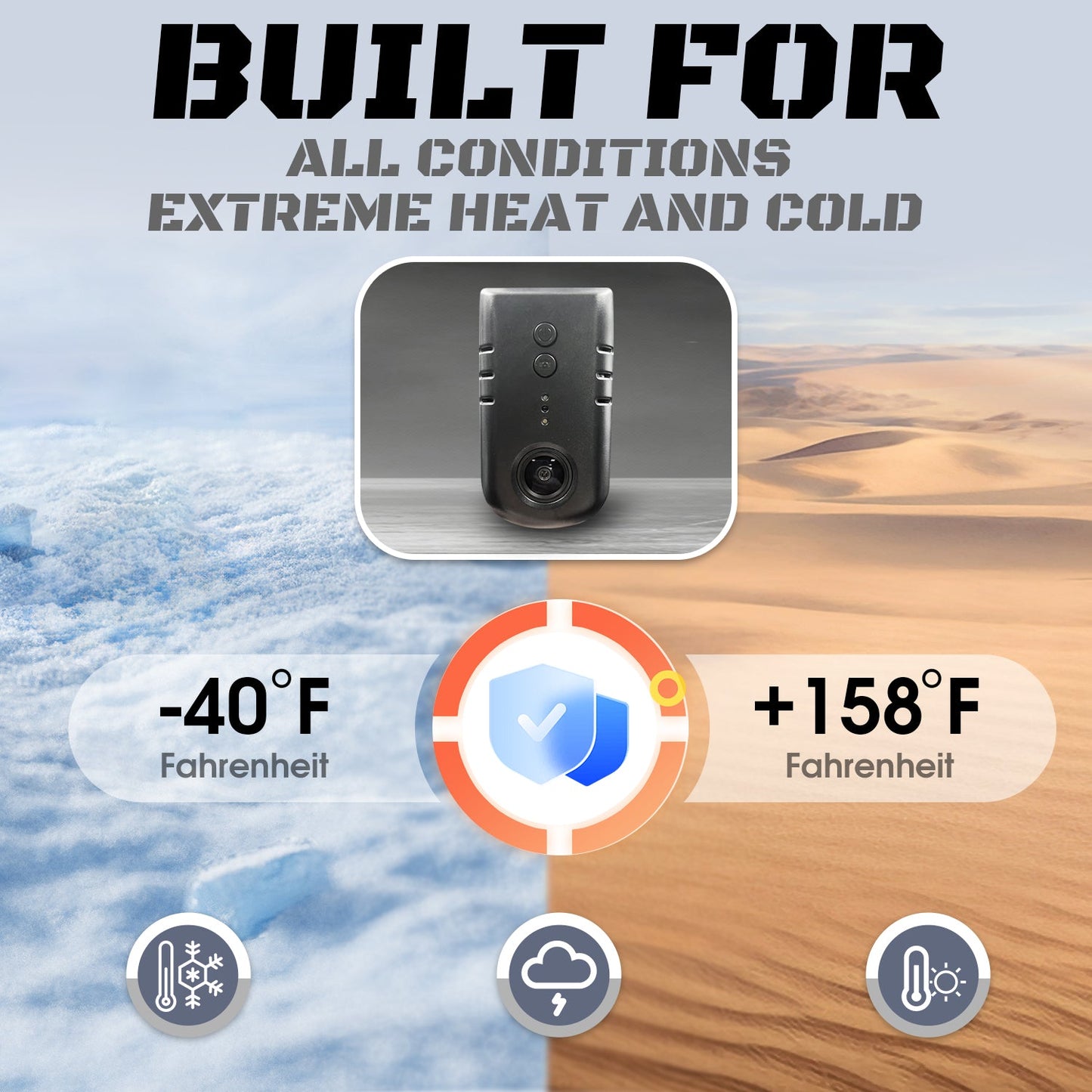 CLAROVUE Integrated 4K Dash Cam for Jeep Wrangler & Gladiator (2018-2024)- Front and Rear Camera CLAROVUE