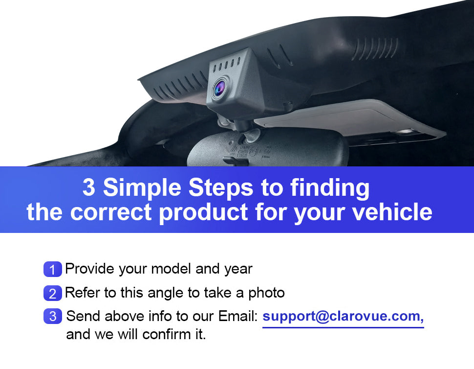 CLAROVUE Integrated Dash Cam For Honda Accord/CR-V/Civic