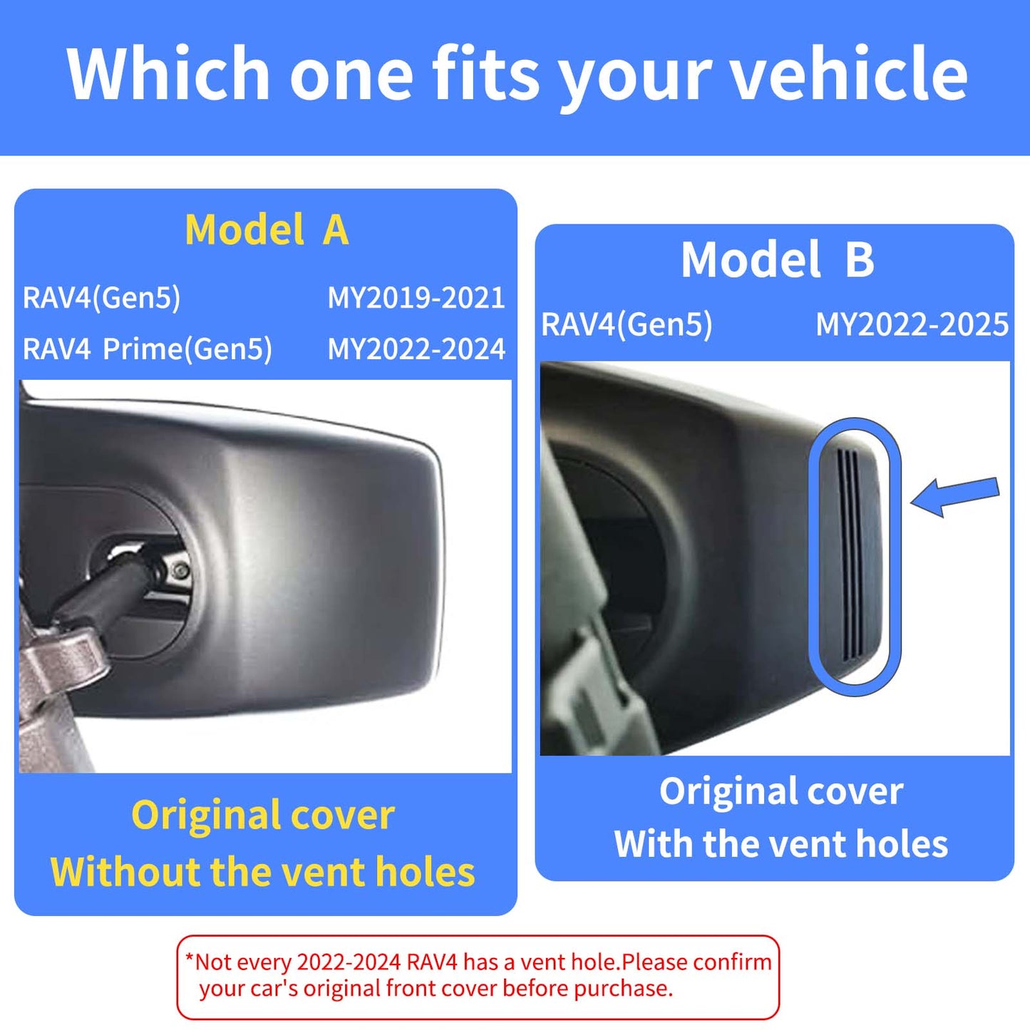 CLAROVUE Integrated Dash Cam for Toyota RAV4 (2019-2025)