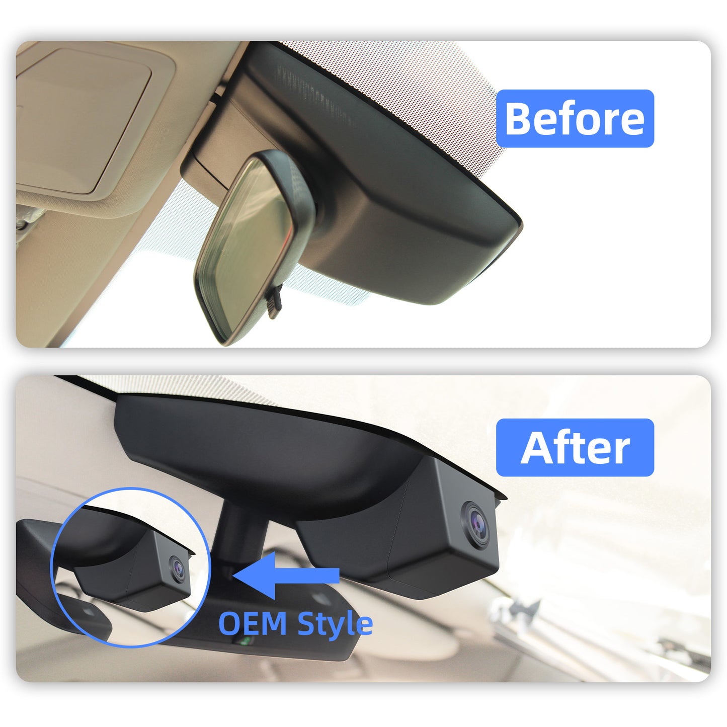 CLAROVUE Integrated Dash Cam for Toyota Corolla (2019-2025)