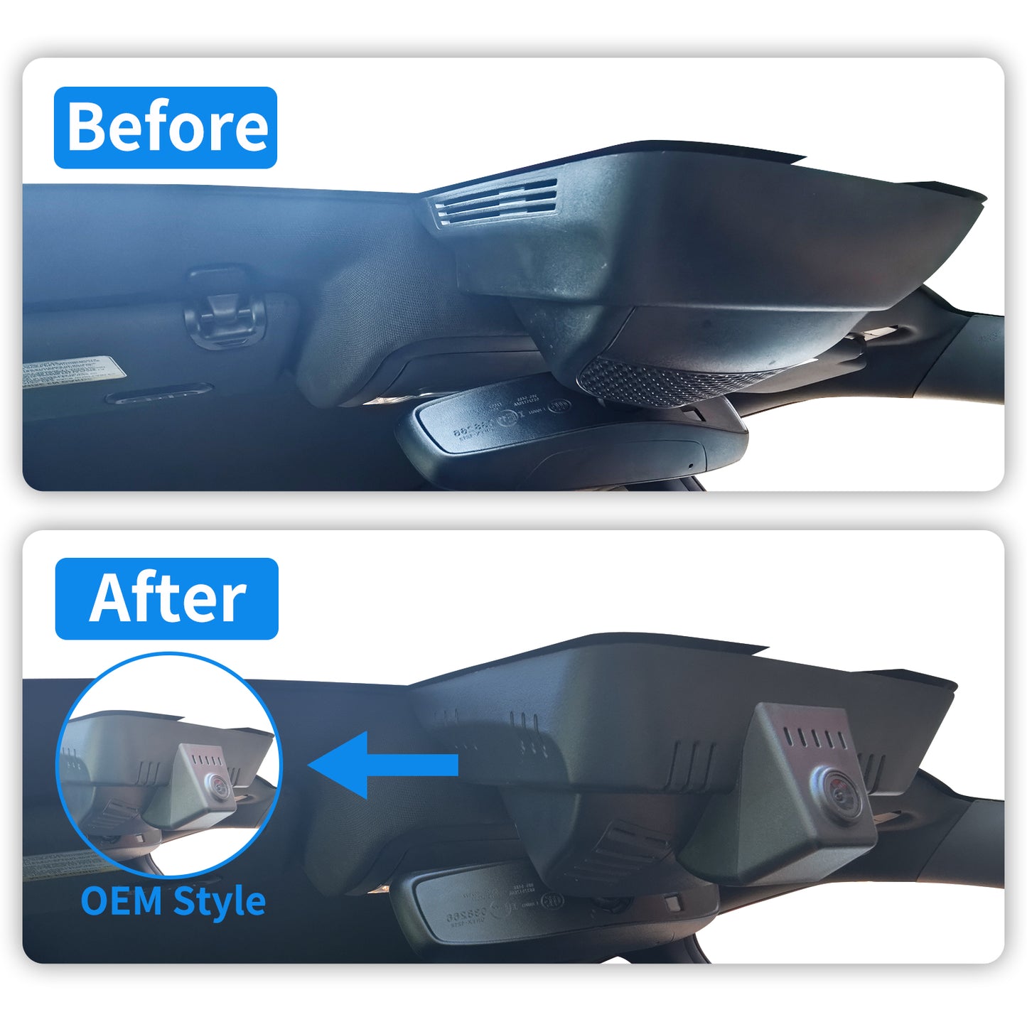 CLAROVUE Integrated Dash Cam for Dodge RAM 1500 (2019-2024)