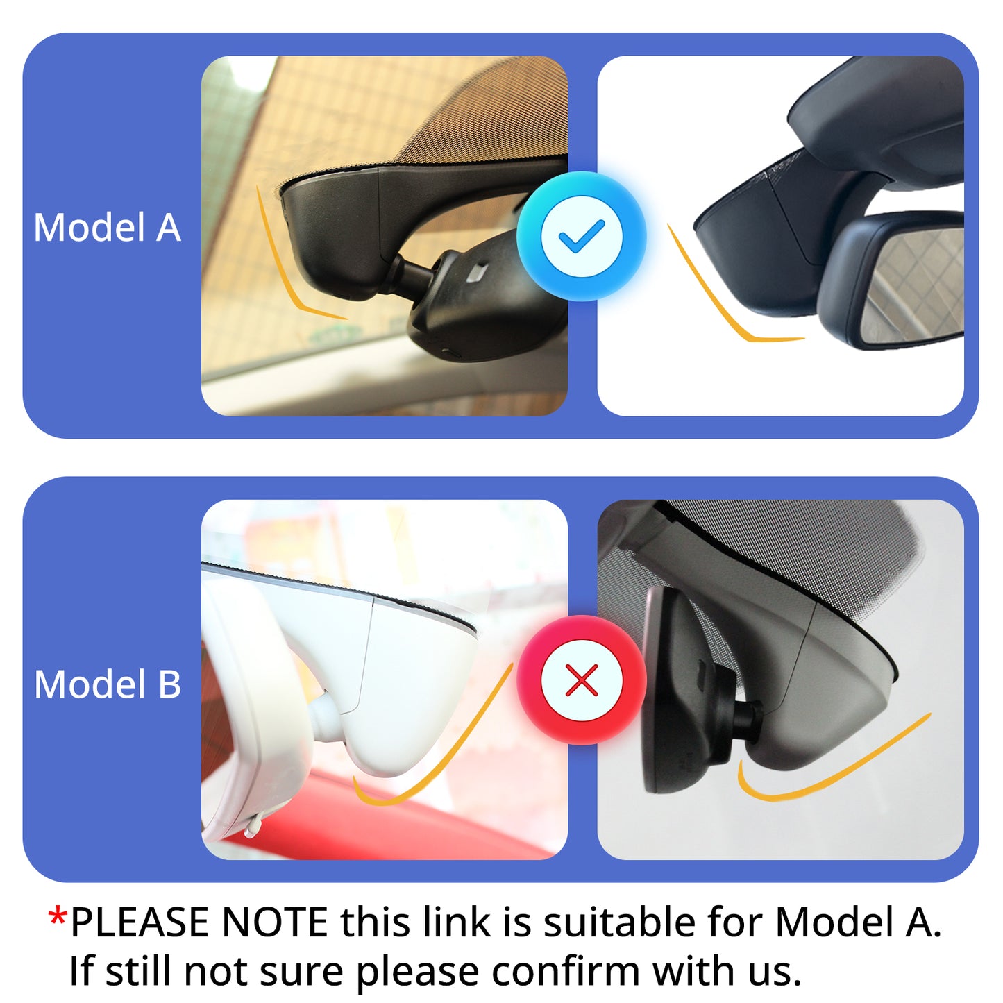 CLAROVUE Integrated Dash Cam for Audi A4 A3 A5 A6 Q5 S4 S6 Q7 A8 Q8 S8 TT A7 S5 Q3 e-tron (Model A)