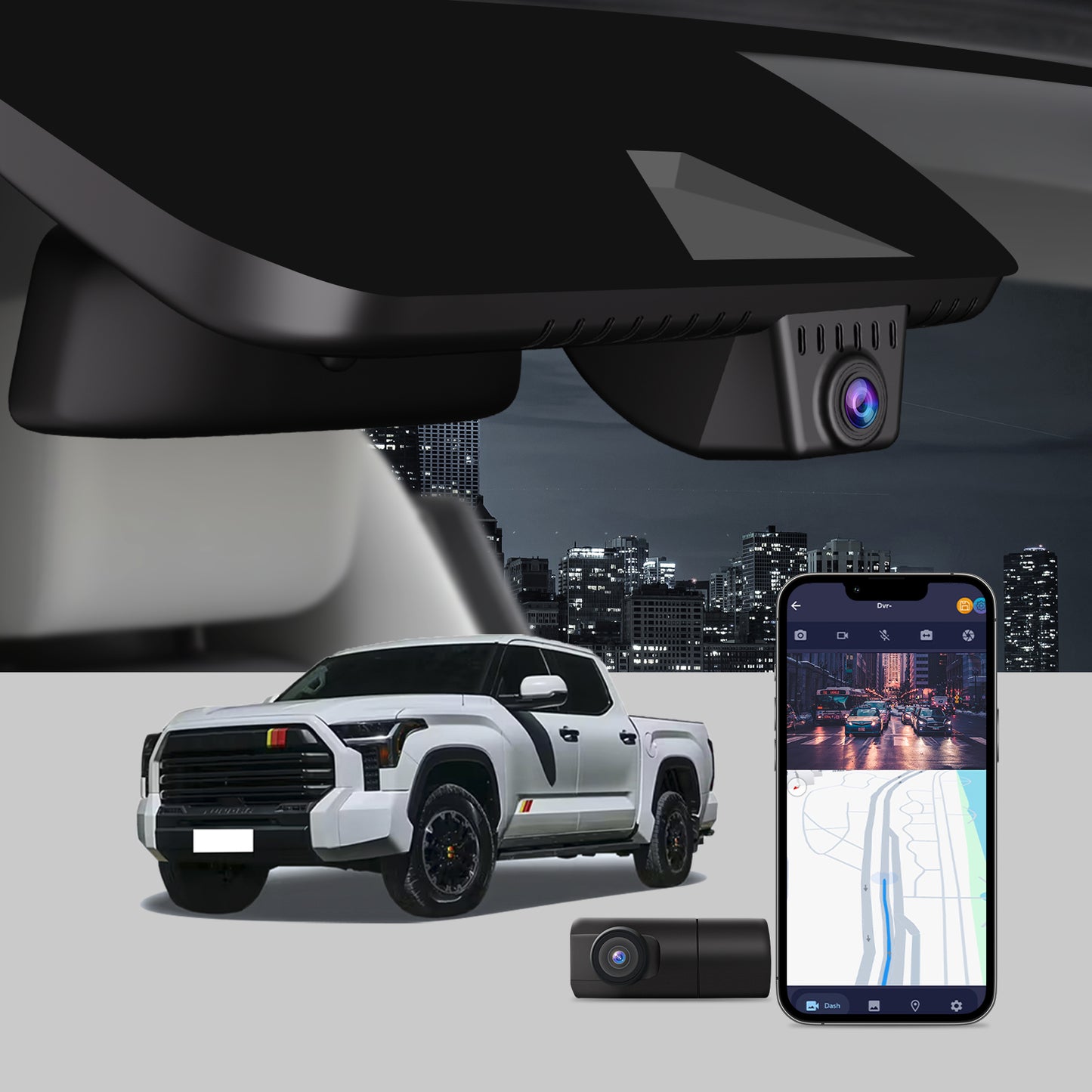 CLAROVUE Integrated Dash Cam for Toyota Tundra (2017-2025)