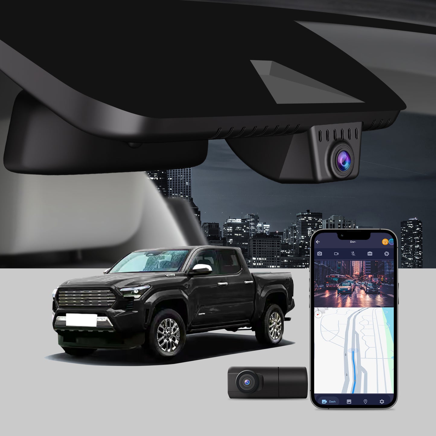 CLAROVUE Integrated Dash Cam for Toyota Tacoma(2024-2025)