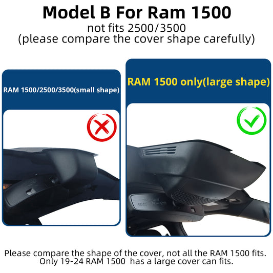 CLAROVUE Integrated Dash Cam for Dodge RAM 1500 (2019-2024)