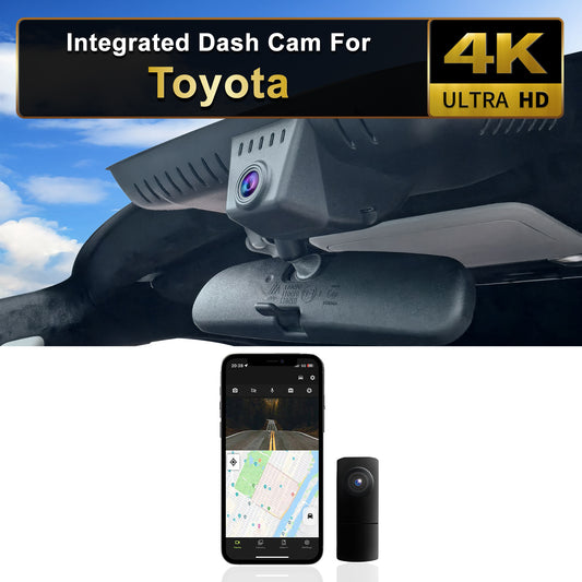 CLAROVUE Integrated Dash Cam For Toyota Tundra/RAV4/Corolla/Camry/Sienna