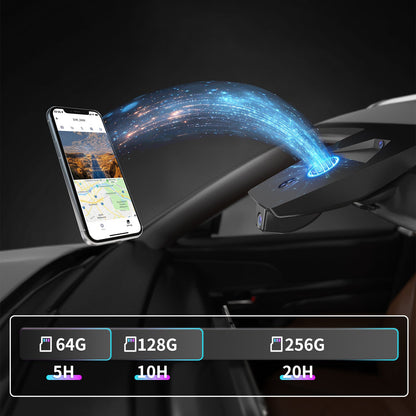 CLAROVUE Integrated 4k Dash Cam for Toyota Tundra (2017-2026) Front and Rear CLAROVUE