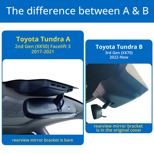 CLAROVUE Integrated Dash Cam for Toyota Tundra (2017-2025)