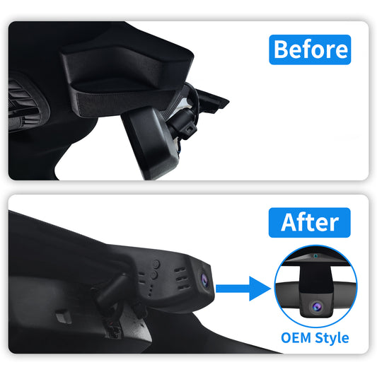 CLAROVUE Integrated Dash Cam for Ford  F150/F250/F350 RAPTOR (Model A 2018-2025)