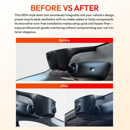 CLAROVUE Integrated Dash Cam for Audi  A4 A3 A5 A6 Q5 S4 S6 Q7 A8 Q8 S8 TT A7 S5 Q3 e-tron (Model A) CLAROVUE