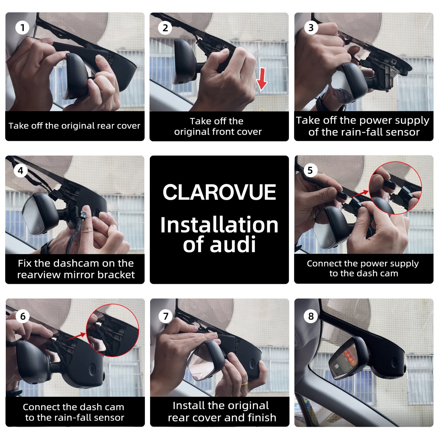 CLAROVUE Integrated Dash Cam for Porsche