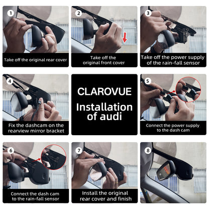CLAROVUE Integrated Dash Cam for Porsche