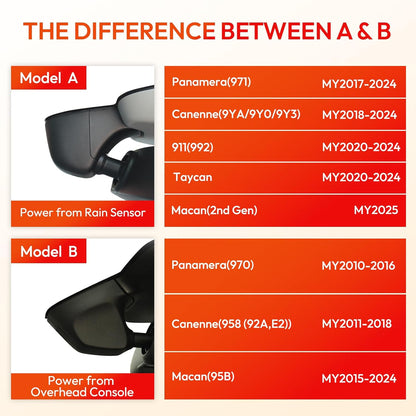 CLAROVUE Integrated Dash Cam for Porsche CLAROVUE