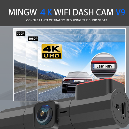CLAROVUE 4K Three-Channel Dash Cam CLAROVUE