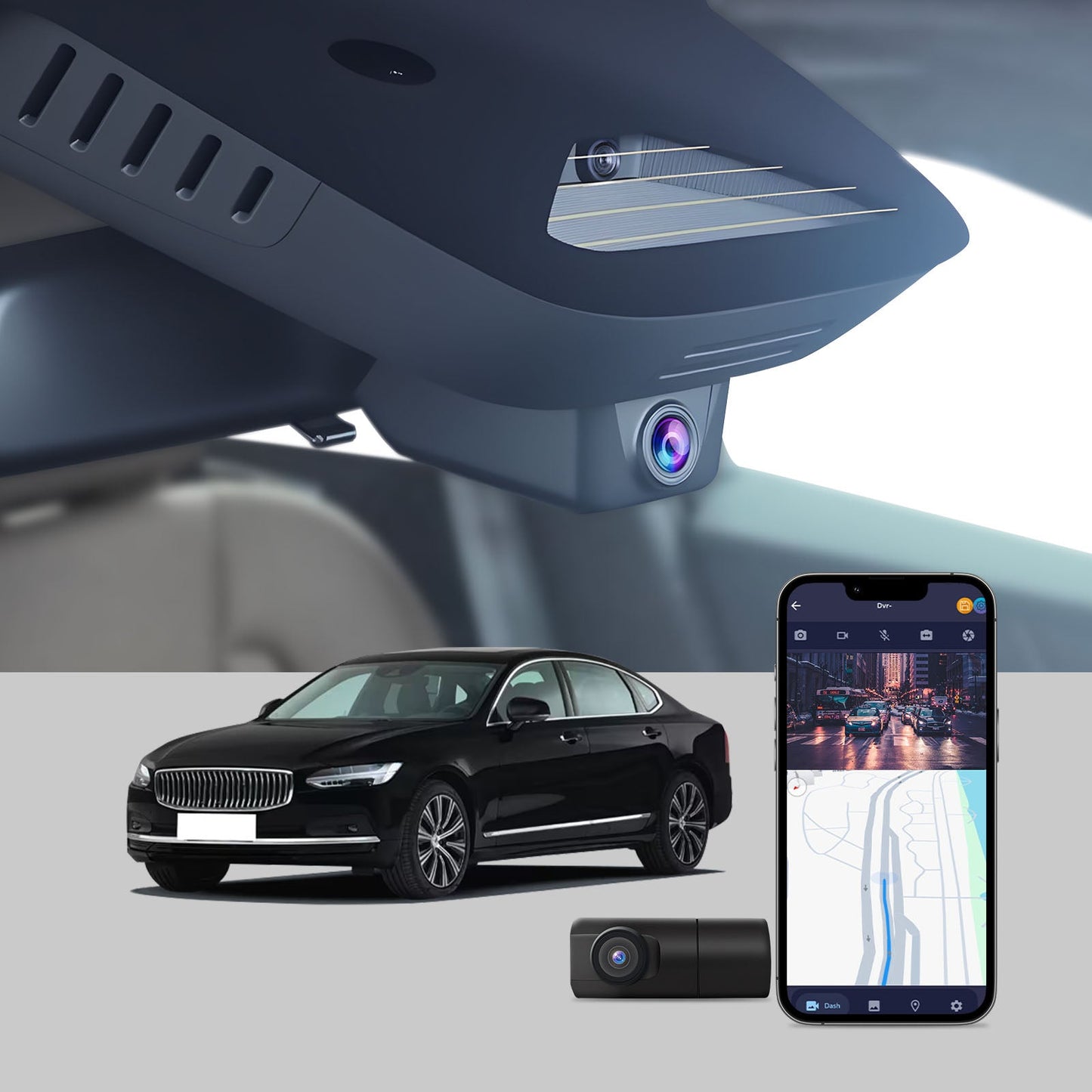 CLAROVUE Integrated Dash Cam For Volvo & Polestar2 CLAROVUE